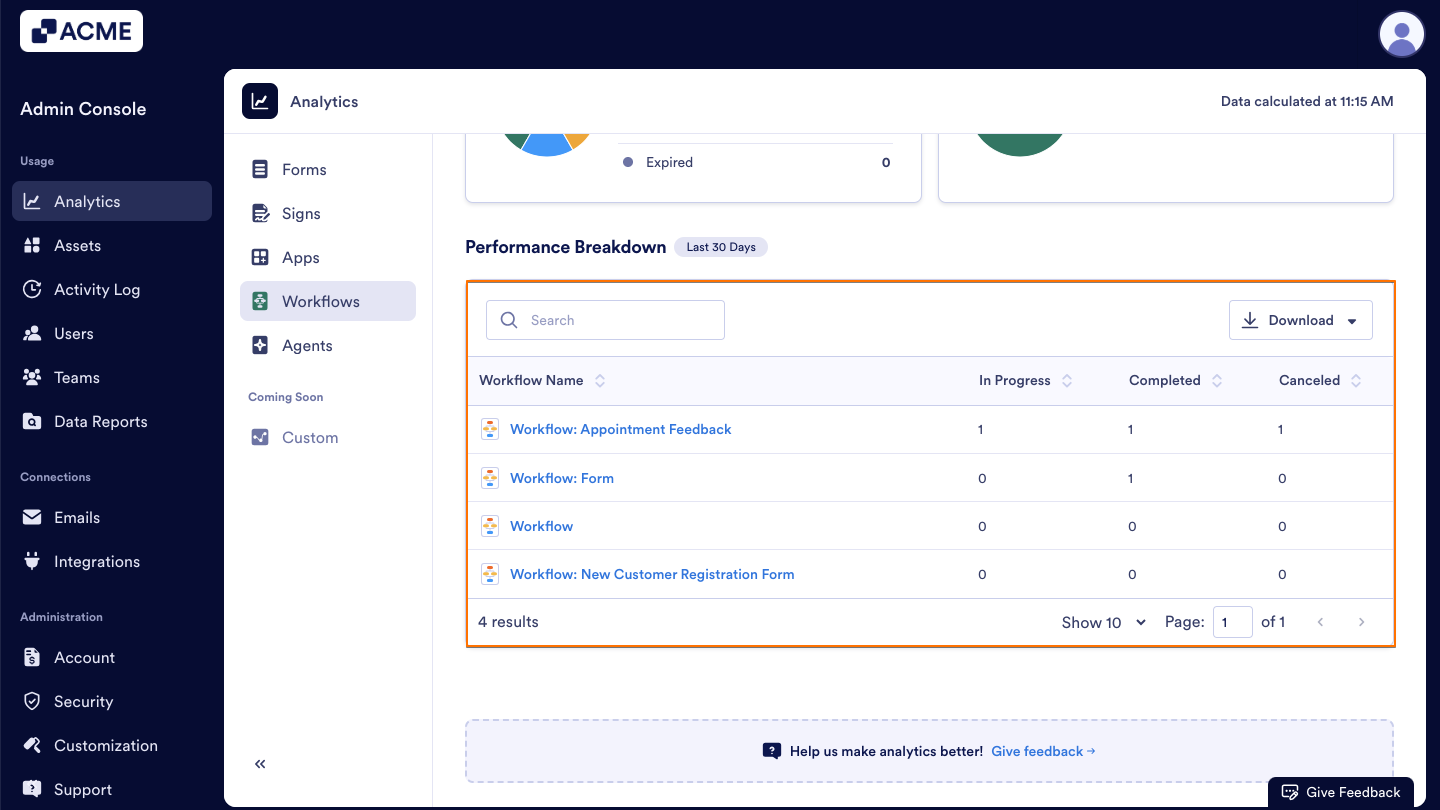 How to Analyze Workflow Usage in your Organization from the Admin Console Image-11
