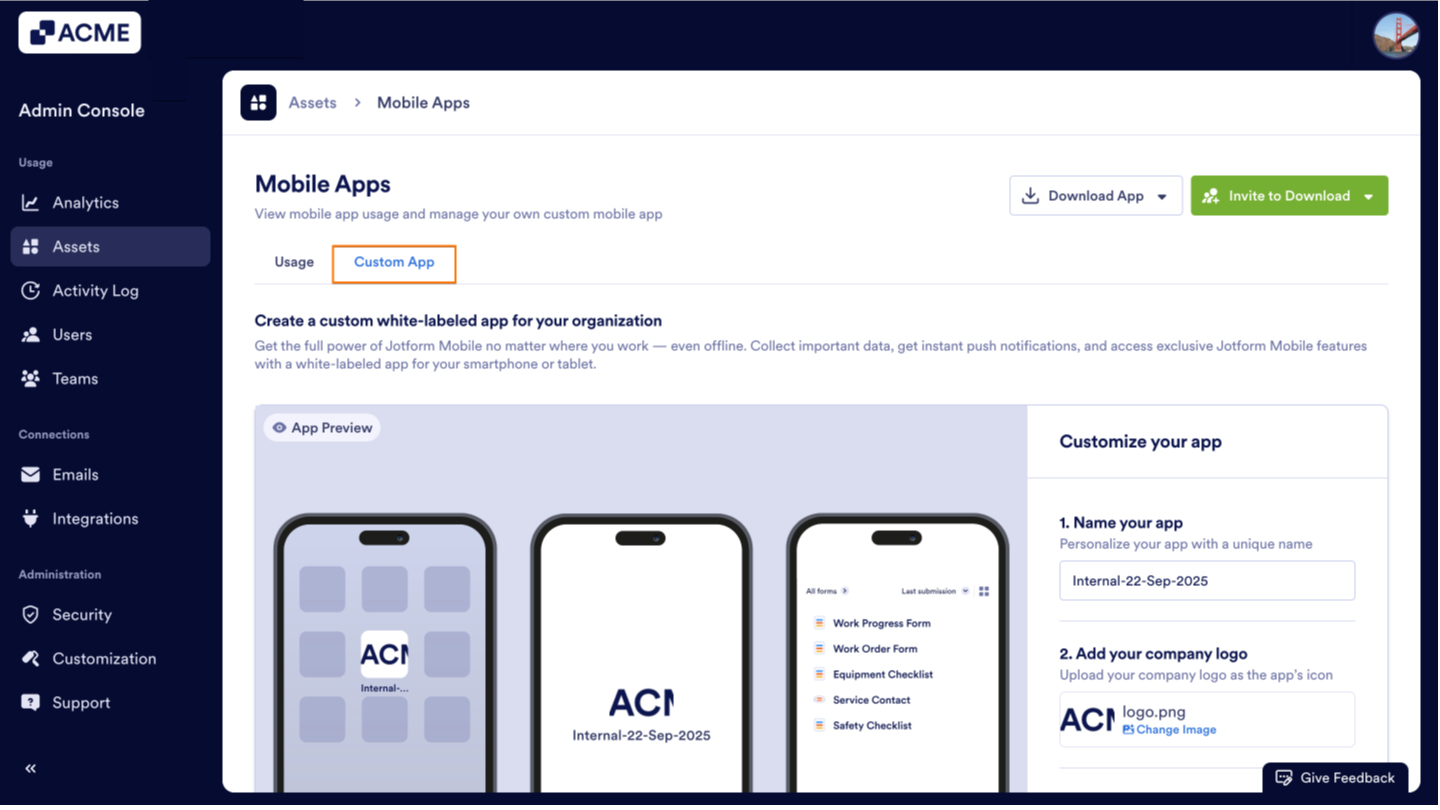 How to Create a Custom App for your Organization from the Admin Console Image-2
