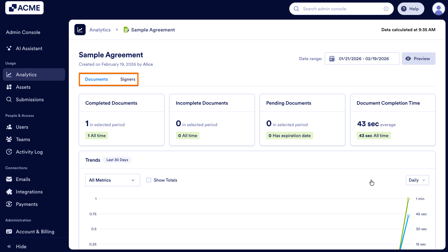 How to View and Manage Sign Document Usage in Your Organization from the Admin Console Image-7