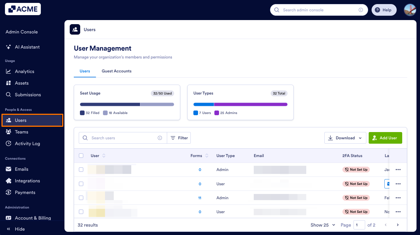 How to Create Users in Your Organization from the Admin Console Image-1
