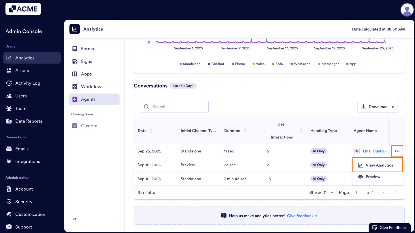 How to Analyze Agents Usage in your Organization from the Admin Console Image-27