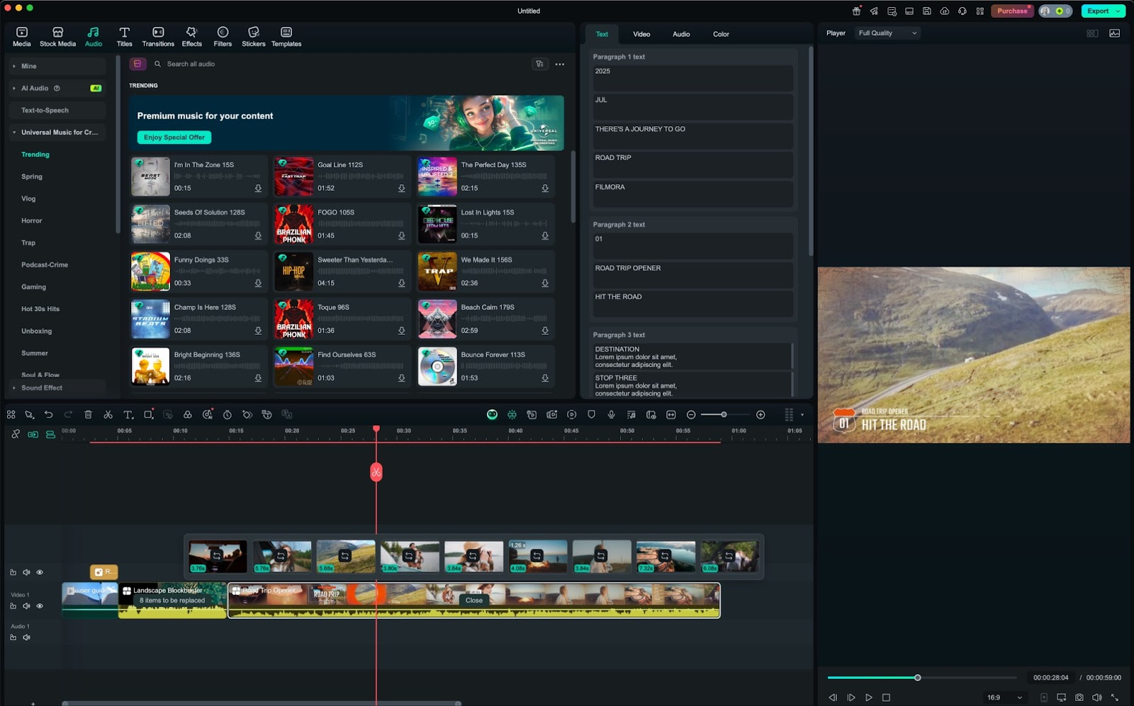 Filmora 14 User Interface