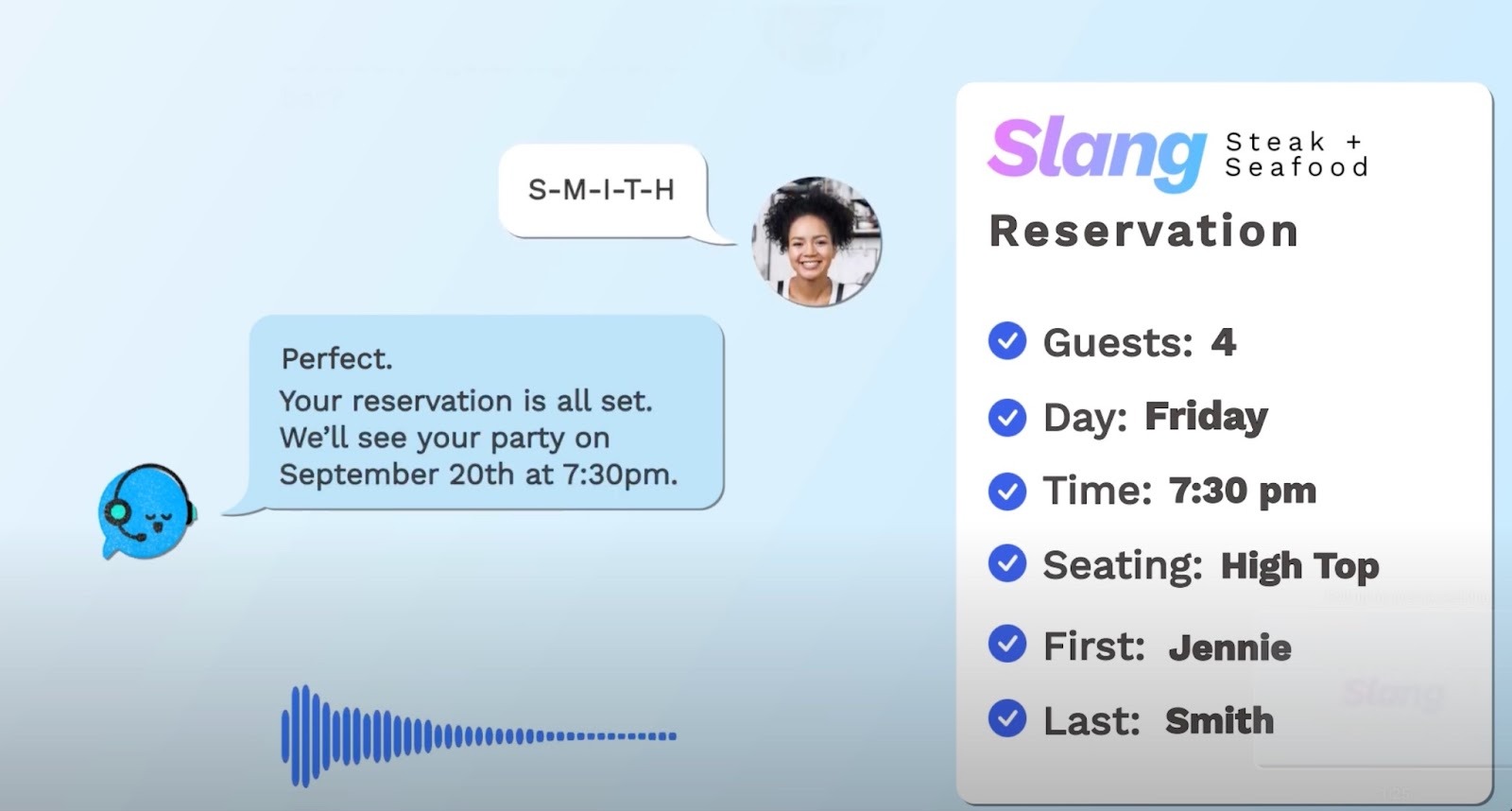 Viewing a conversation on Slang