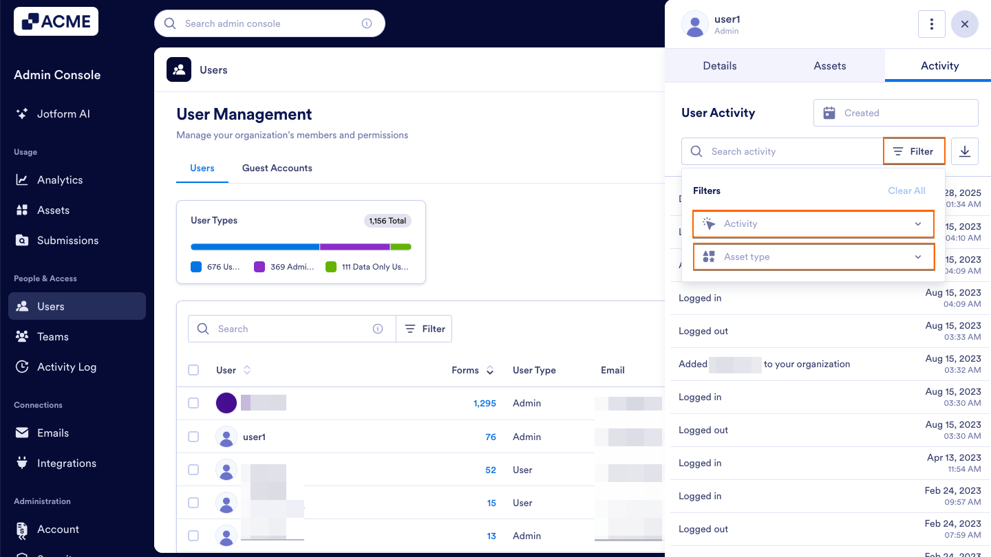 How to View Individual User Activities in Your Organization from the Admin Console Image-20