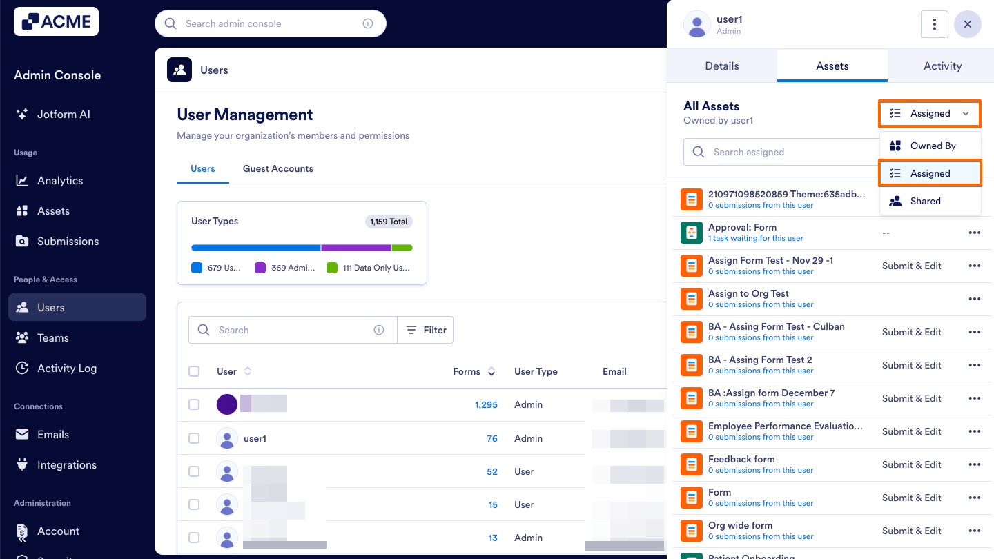 How to View and Manage Assigned Assets in Your Organization from the Admin Console Image-12