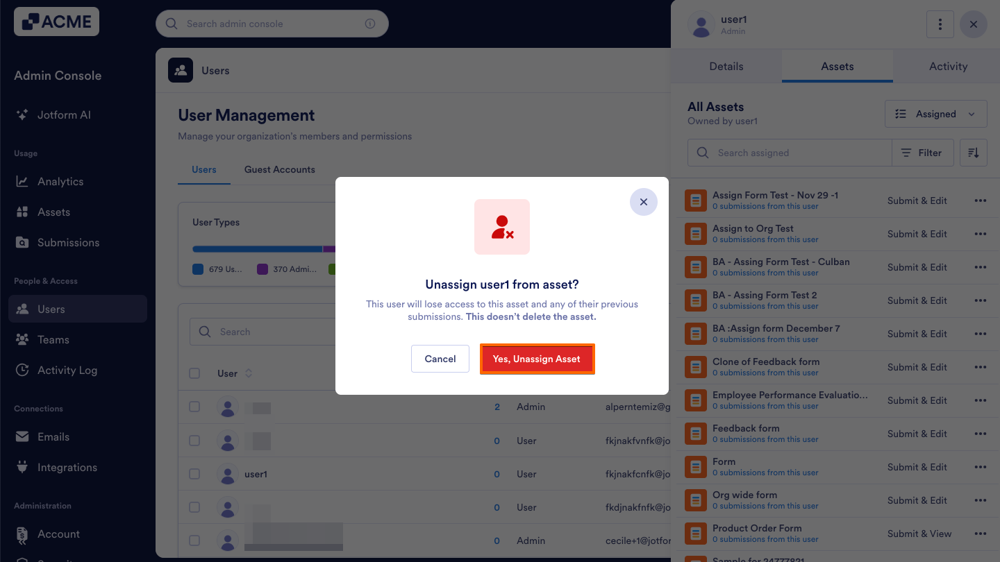 How to Unassign Assets in Your Organization from the Admin Console Image-9