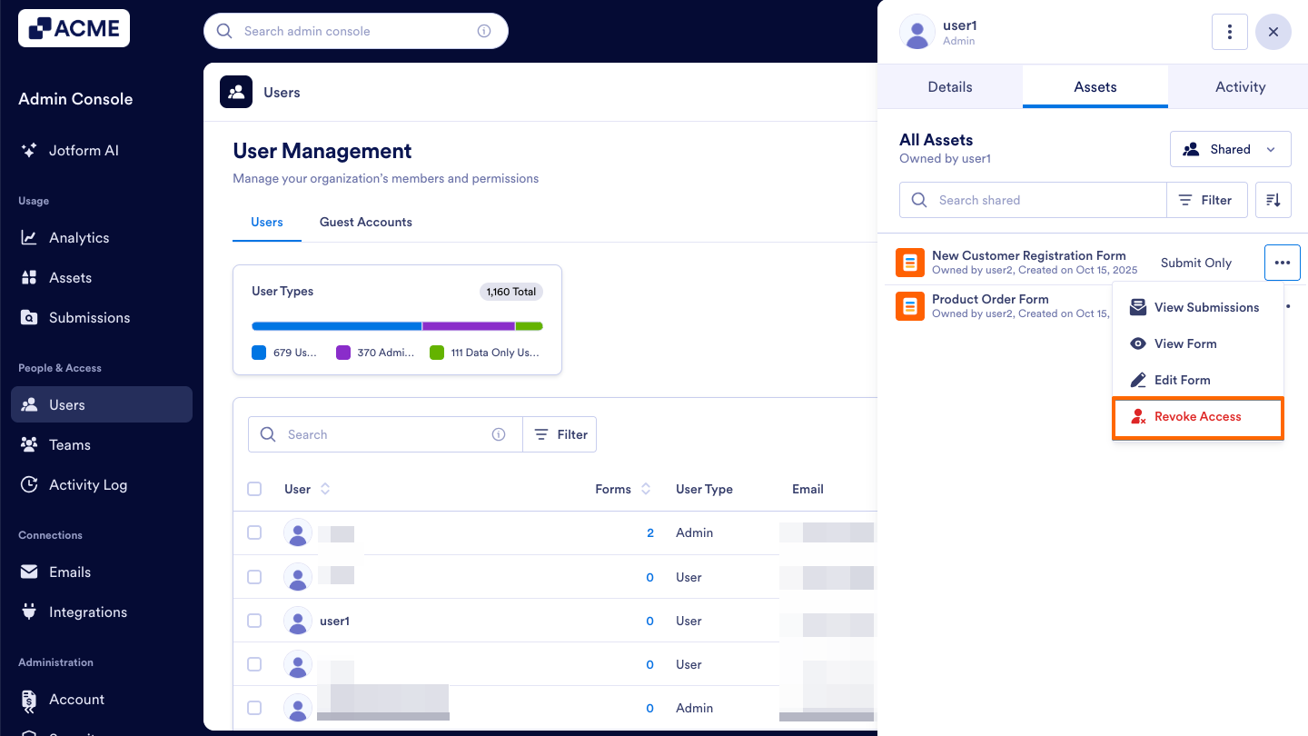 How to Revoke Users Access to Assets in Your Organization from the Admin Console Image-16