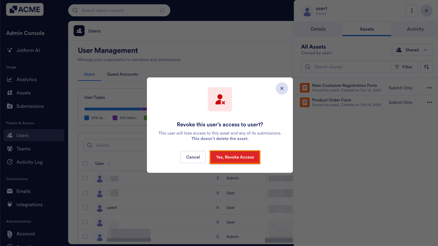 How to Revoke Users Access to Assets in Your Organization from the Admin Console Image-17
