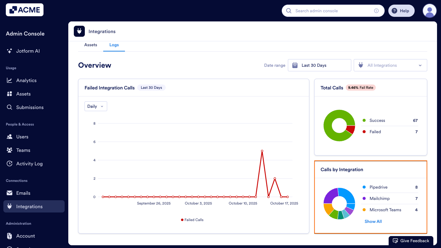 How to View Your Organization's Integration Logs from the Admin Console Image-6
