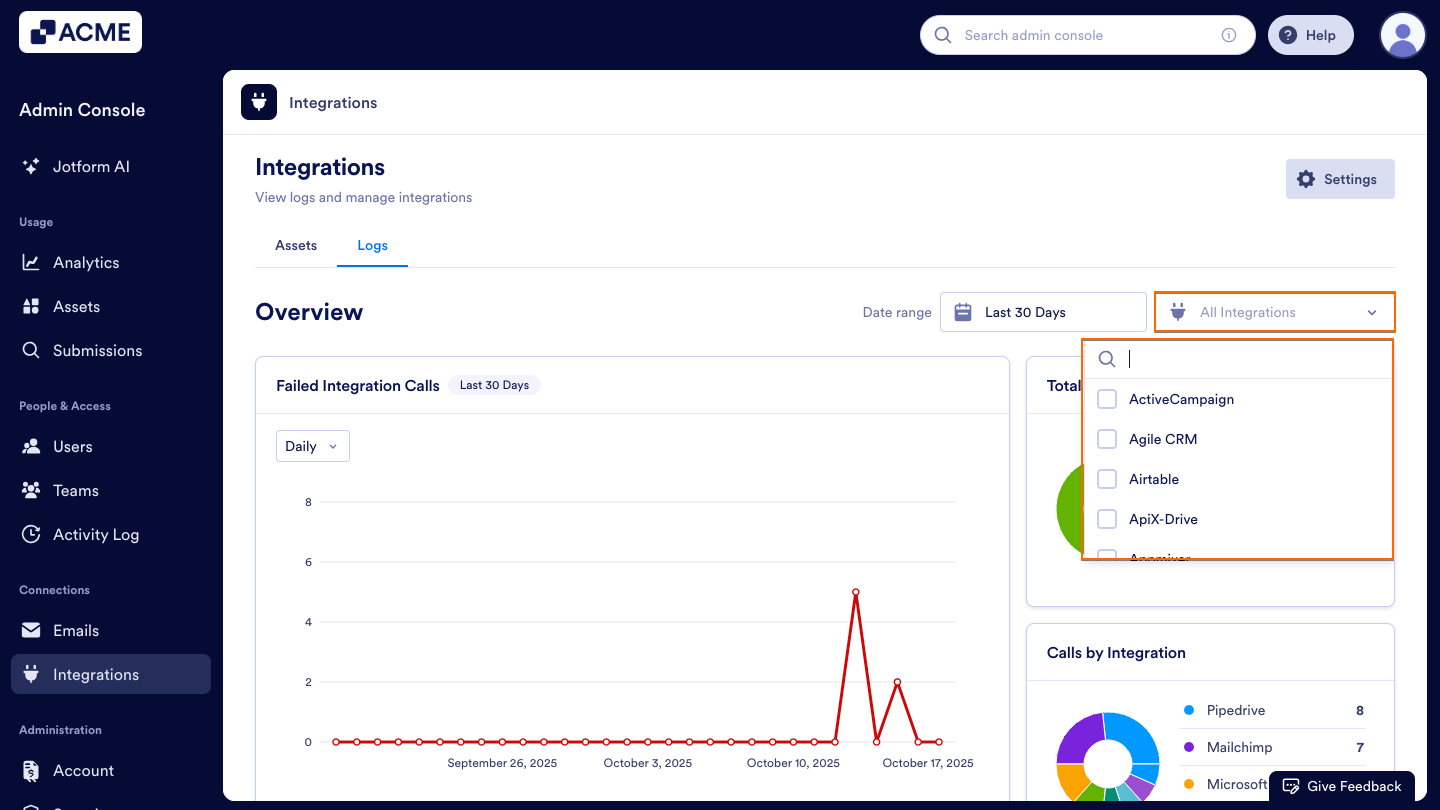 How to View Your Organization's Integration Logs from the Admin Console Image-18