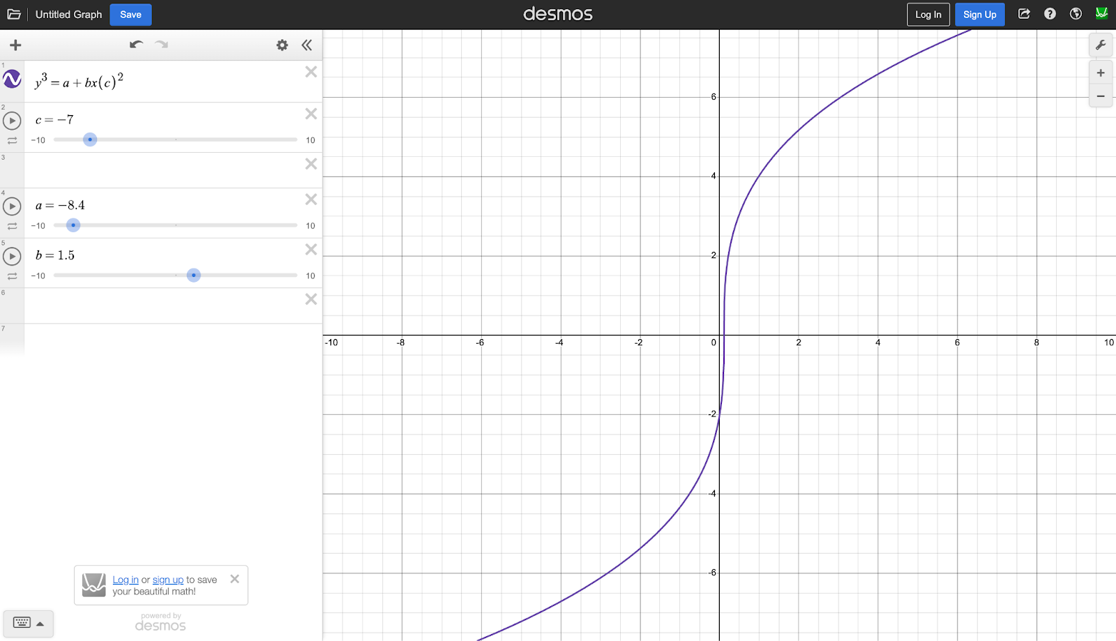 Desmos Data Visualiser