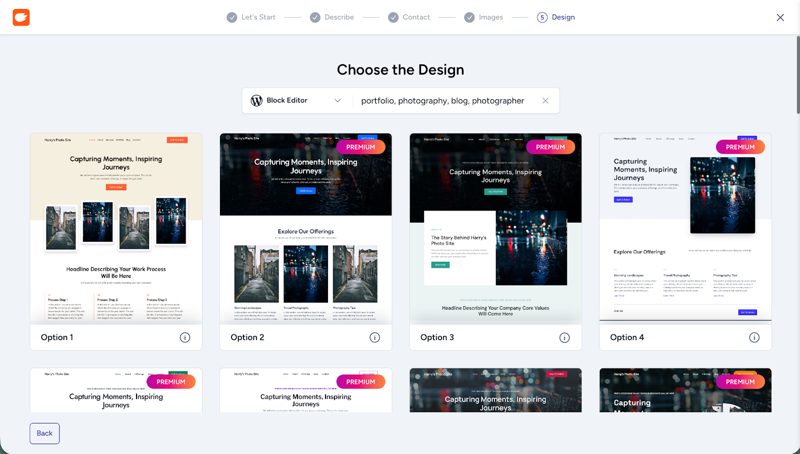 Screenshot of ZipWP website builder dashboard