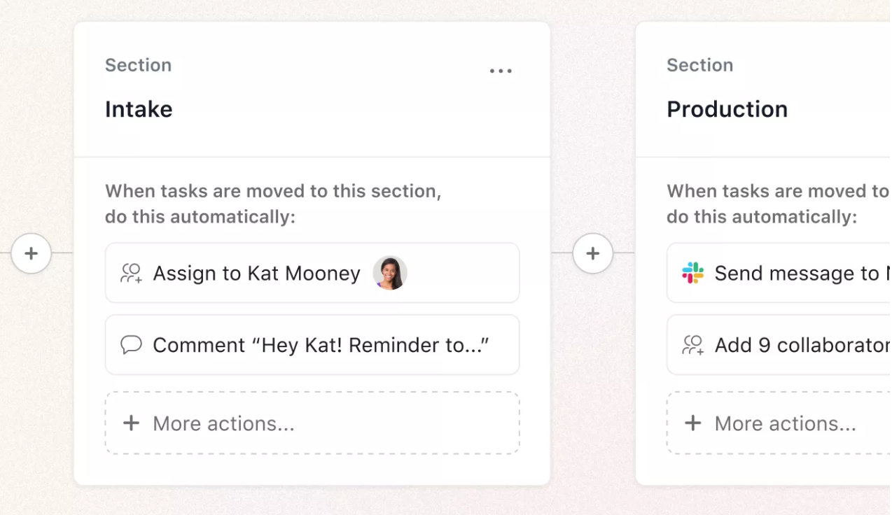 Asana’s workflow automation