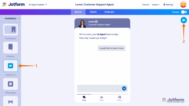How to Connect Your Jotform Salesforce Agent to Salesforce