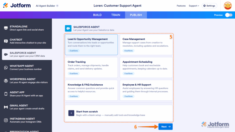 How to Connect Your Jotform Salesforce Agent to Salesforce