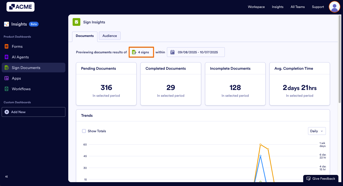 How to View Individual Sign Document Metrics in Insights? Image-9