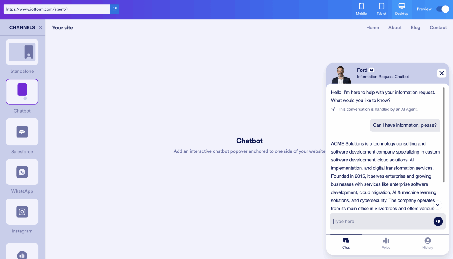 How to test your chatbot | The Jotform Blog