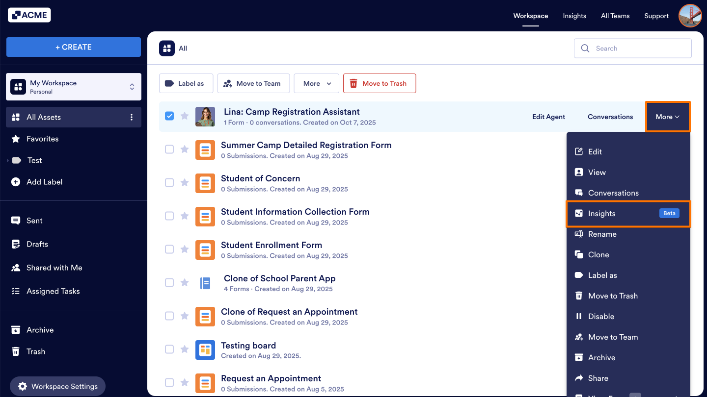 How to View AI Agent Conversation Metrics in Insights? Image-4