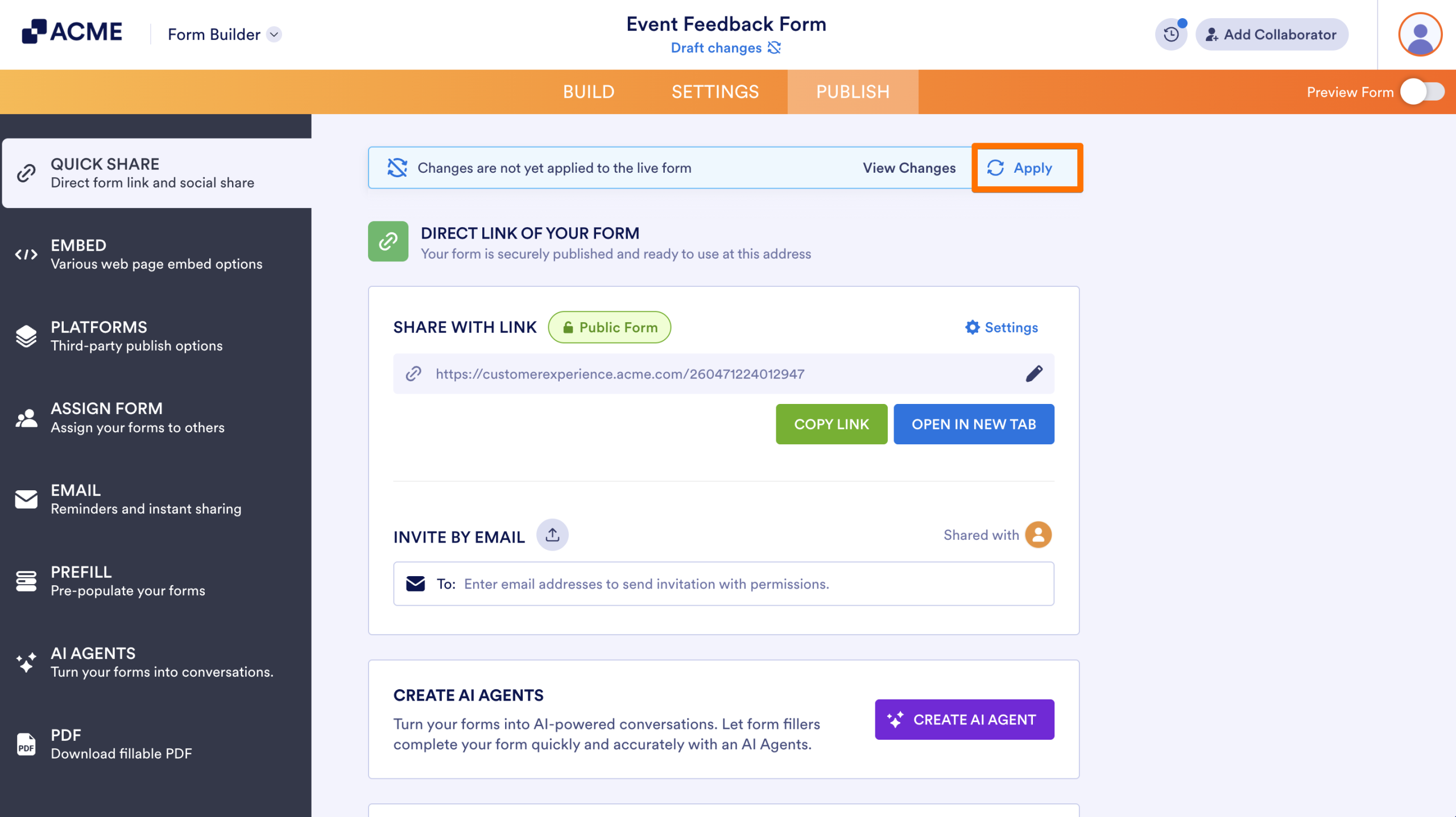 How to Apply Your Draft Changes to the Live Form Image-12