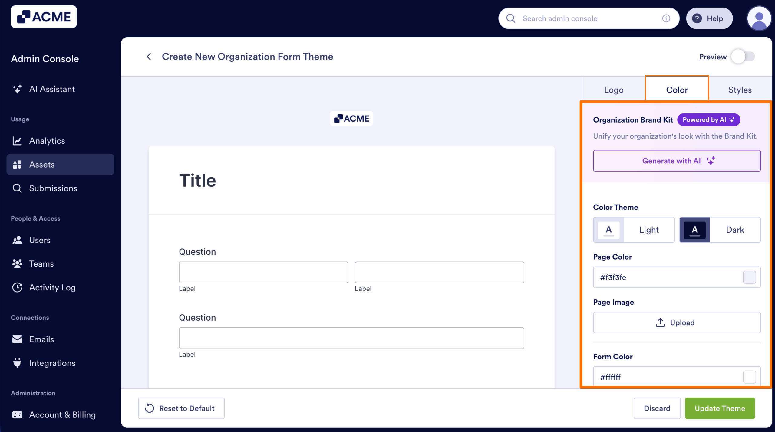 How to Create and Manage Form Theme Organization-Wide from the Admin Console Image-13