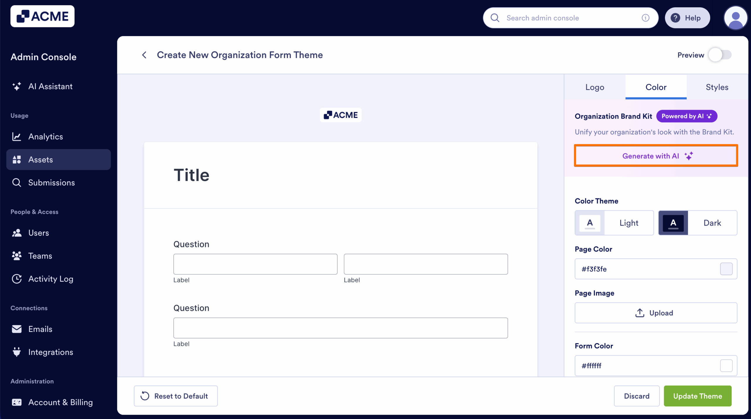 How to Create and Manage Form Theme Organization-Wide from the Admin Console Image-14