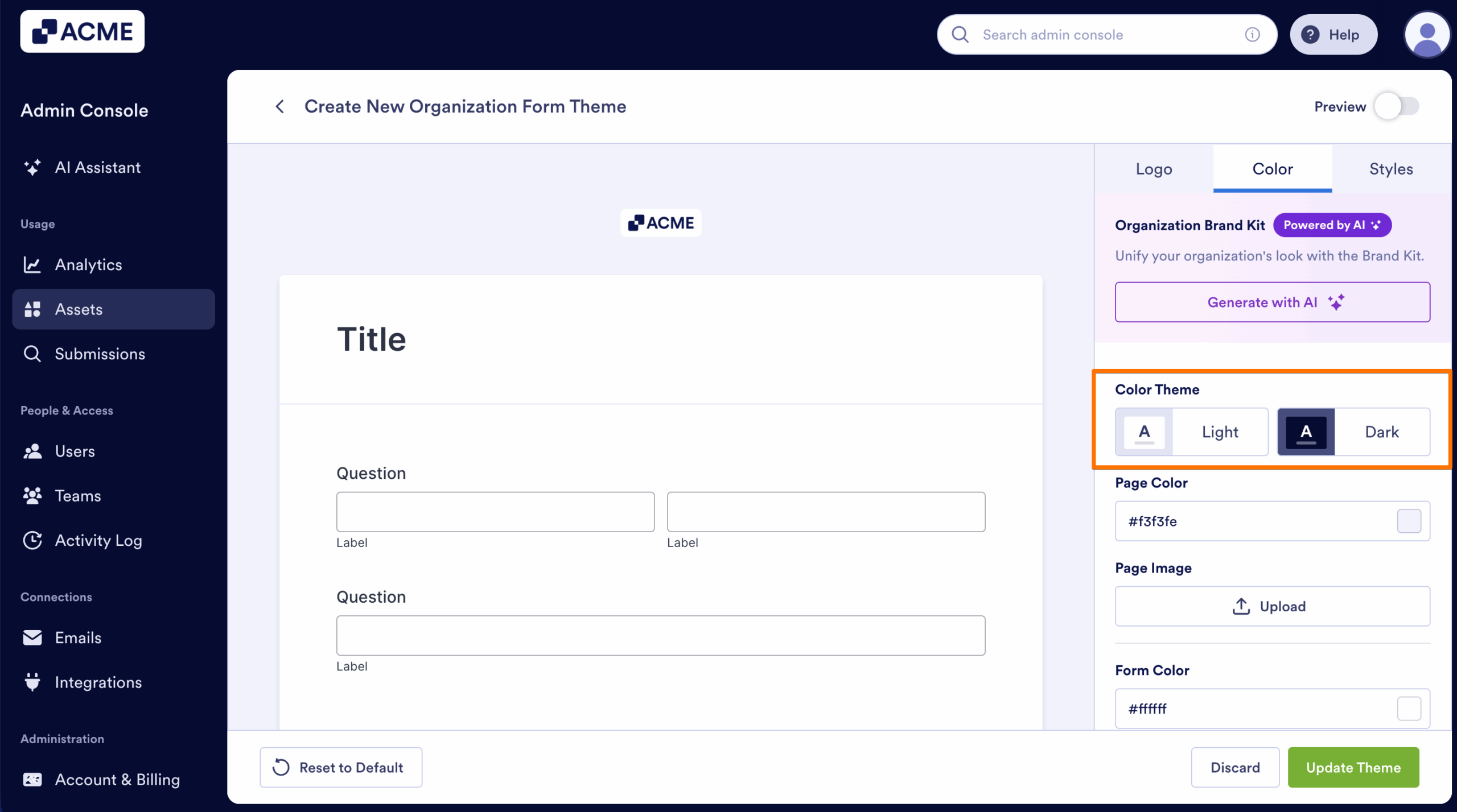 How to Create and Manage Form Theme Organization-Wide from the Admin Console Image-15
