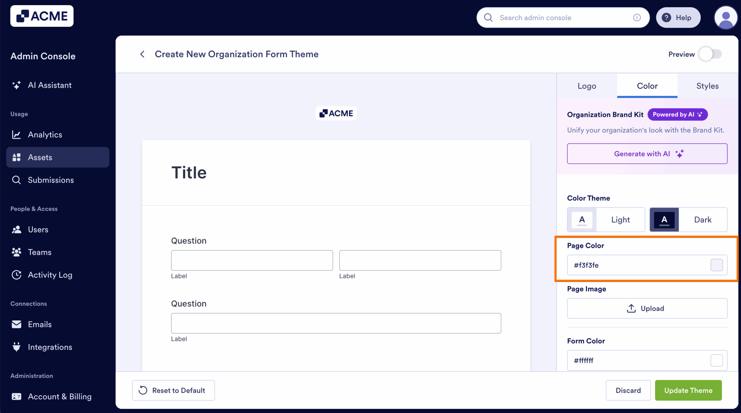 How to Create and Manage Form Theme Organization-Wide from the Admin Console Image-16