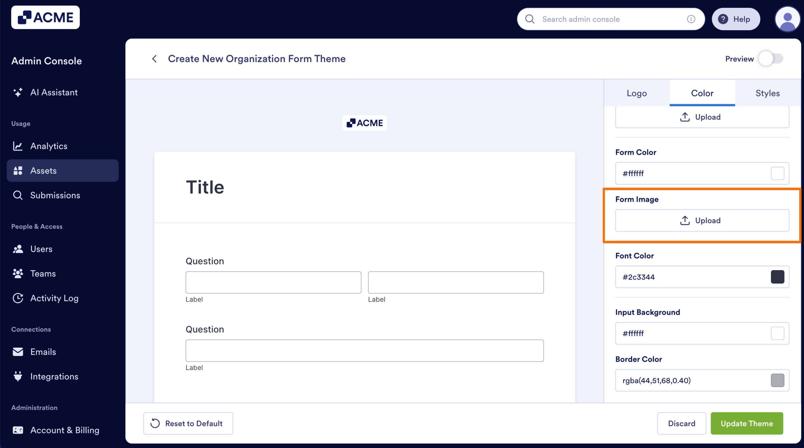 How to Create and Manage Form Theme Organization-Wide from the Admin Console Image-19