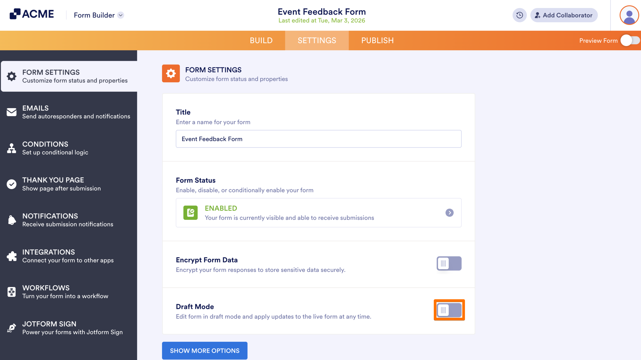 How to Enable Draft Mode on Your Form Image-2