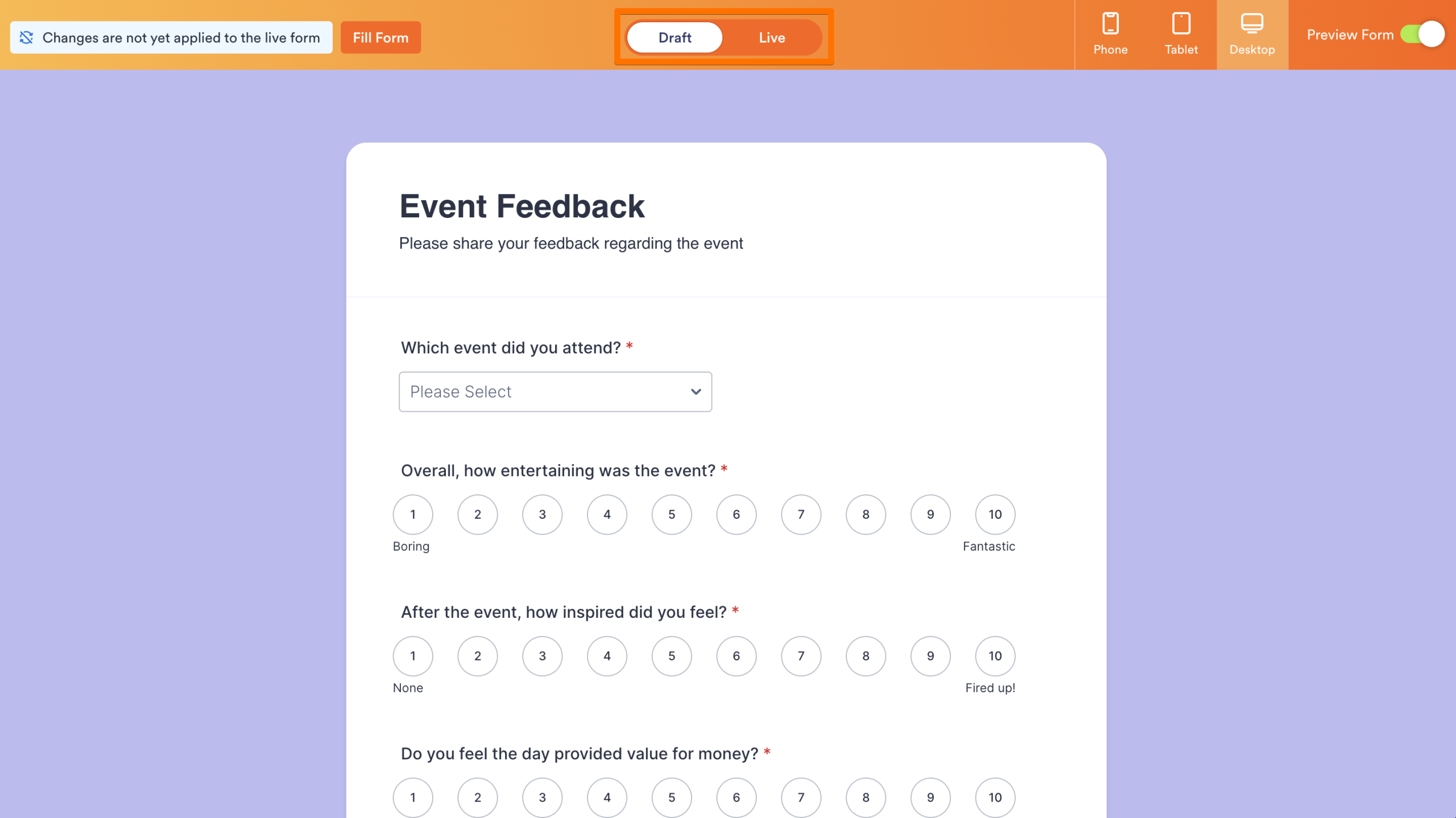 How to Preview and Compare Drafts with the Live Form Image-2