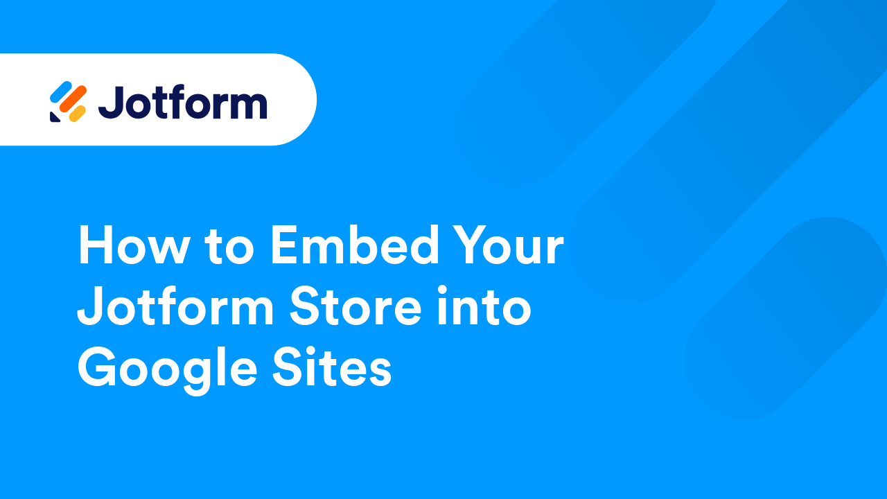 Jotform Store Builder