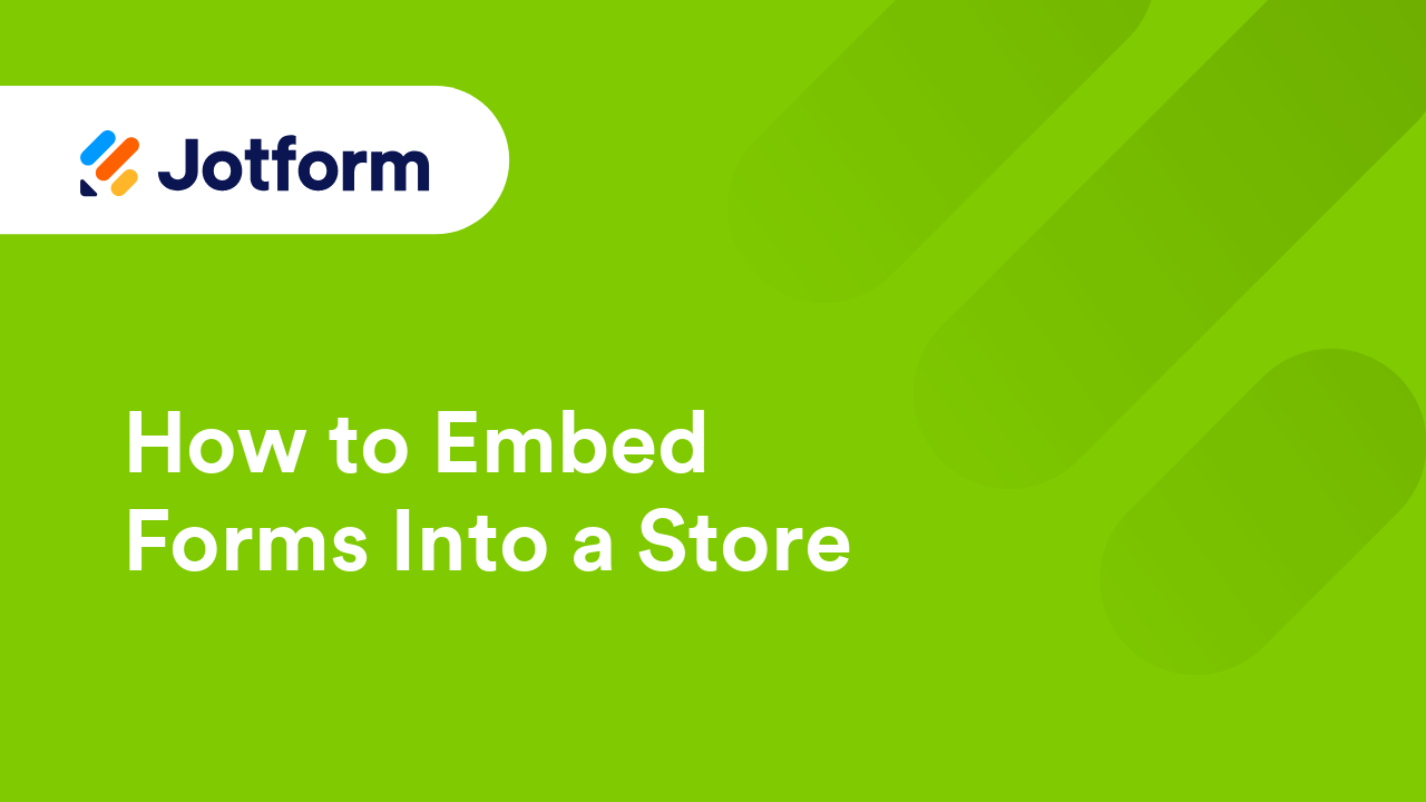 Jotform Store Builder
