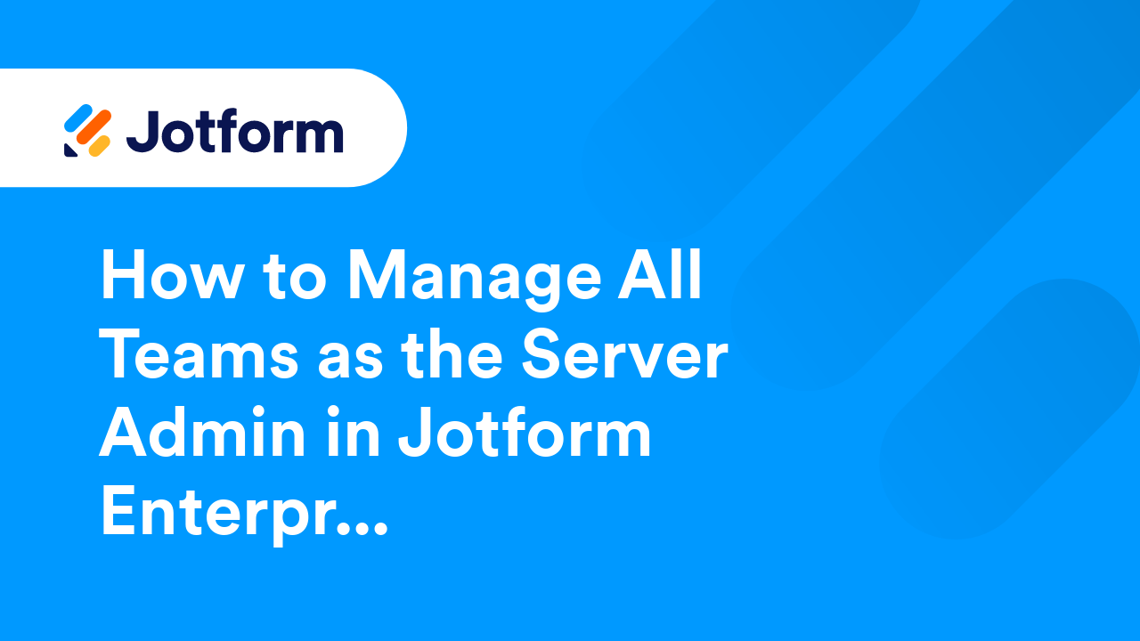 Jotform Teams