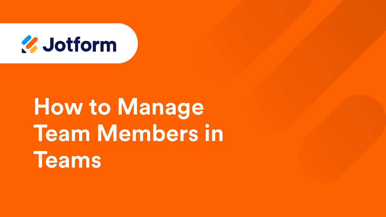 Jotform Teams