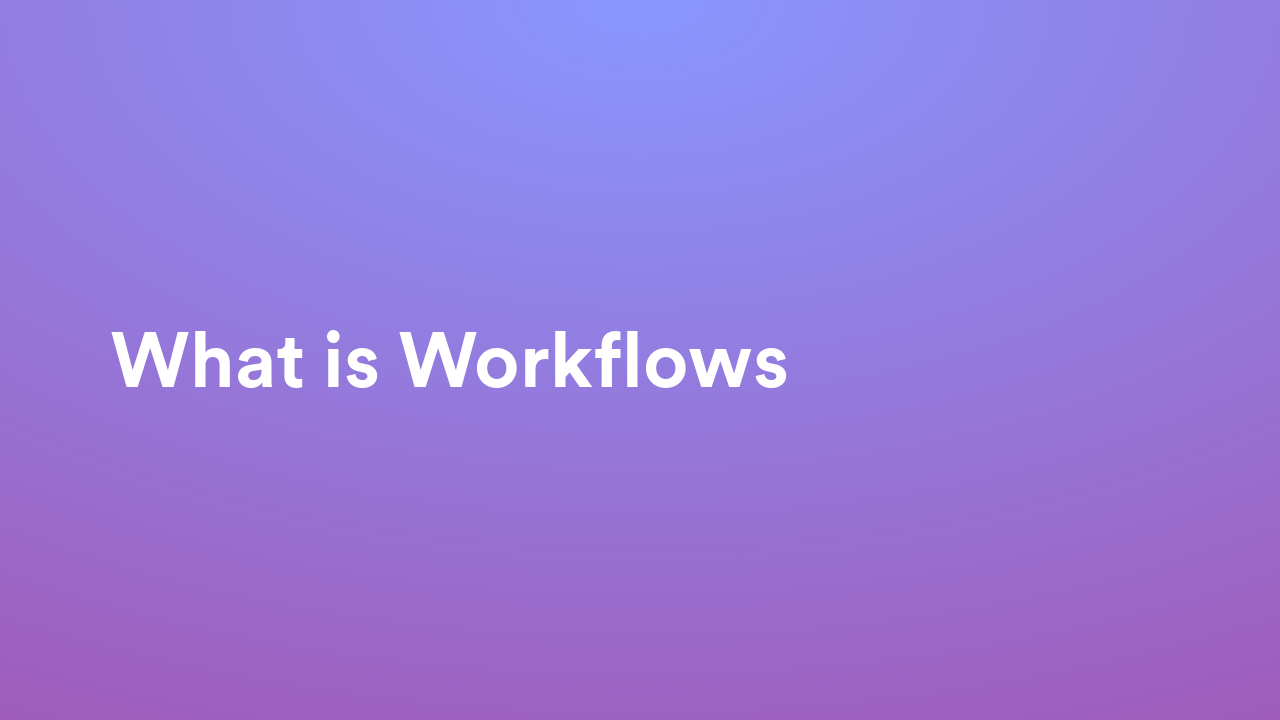 Jotform Workflows