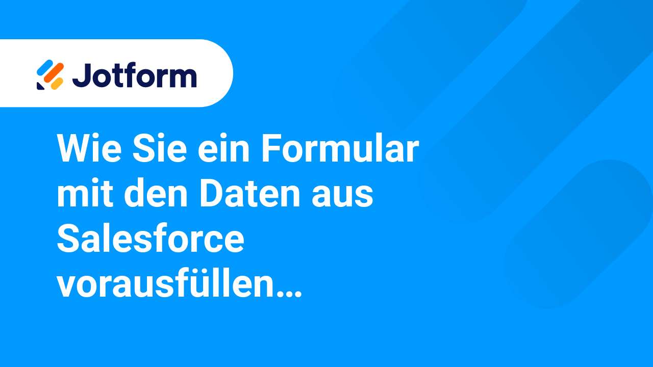 Jotform für Salesforce