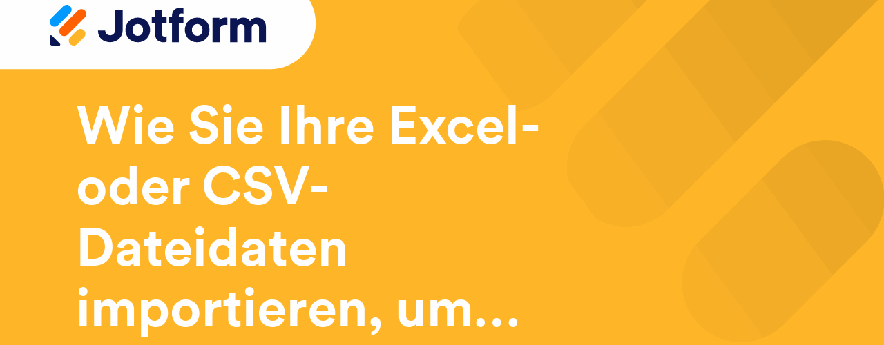 Wie Sie Ihre Excel- oder CSV-Dateidaten importieren, um einen visuellen Bericht zu erstellen