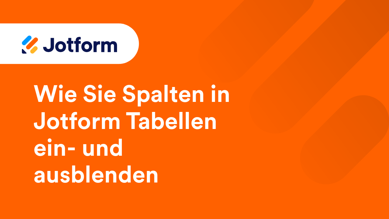 Jotform Tabellen