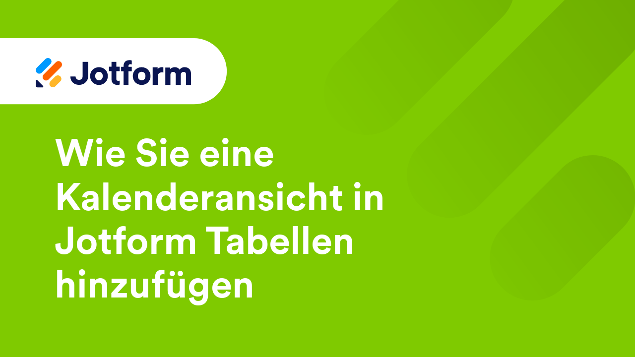Jotform Tabellen