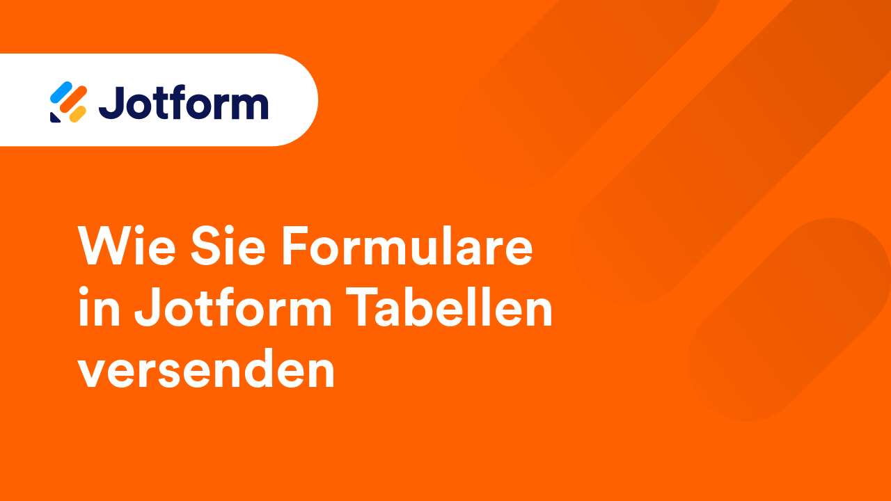 Jotform Tabellen