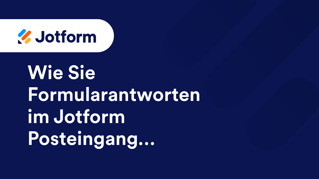Jotform Posteingang