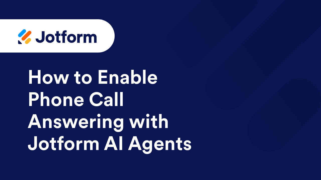 Jotform AI Agents