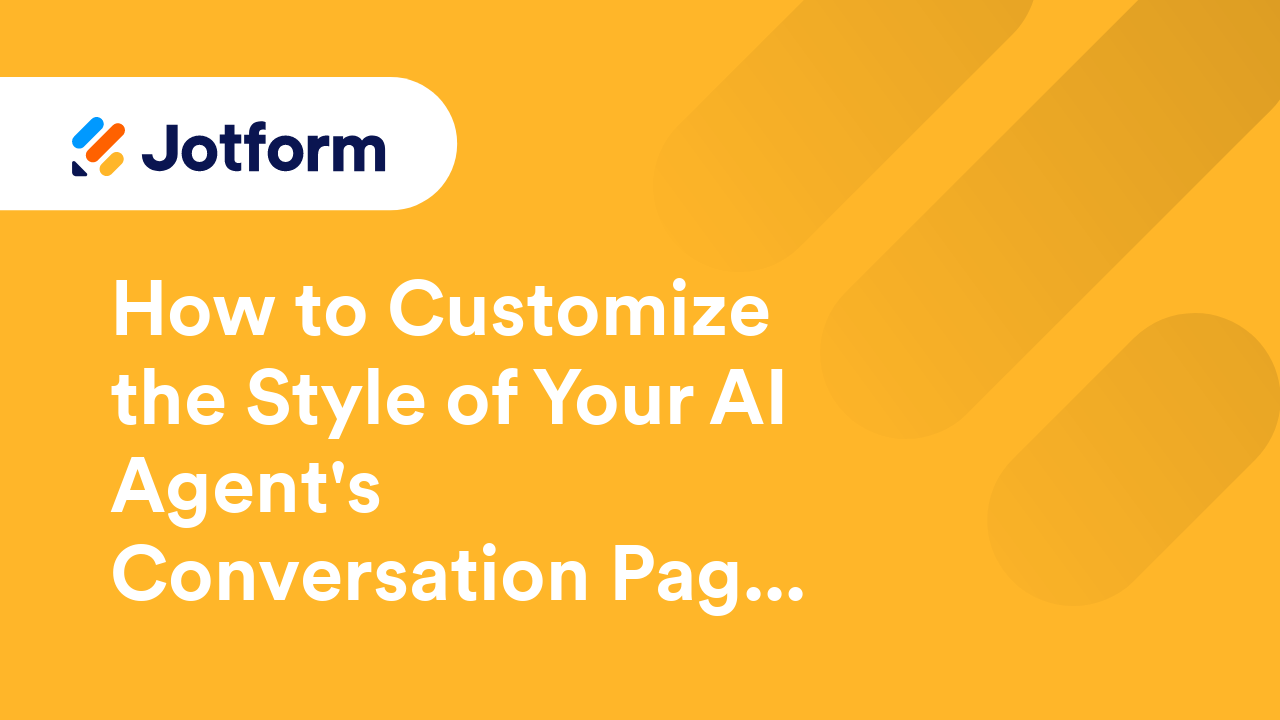 Jotform AI Agents
