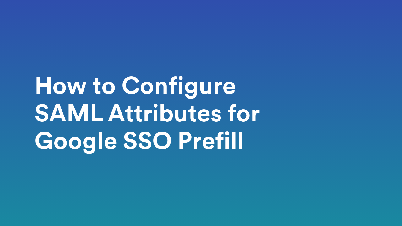 Single Sign-On (SSO)