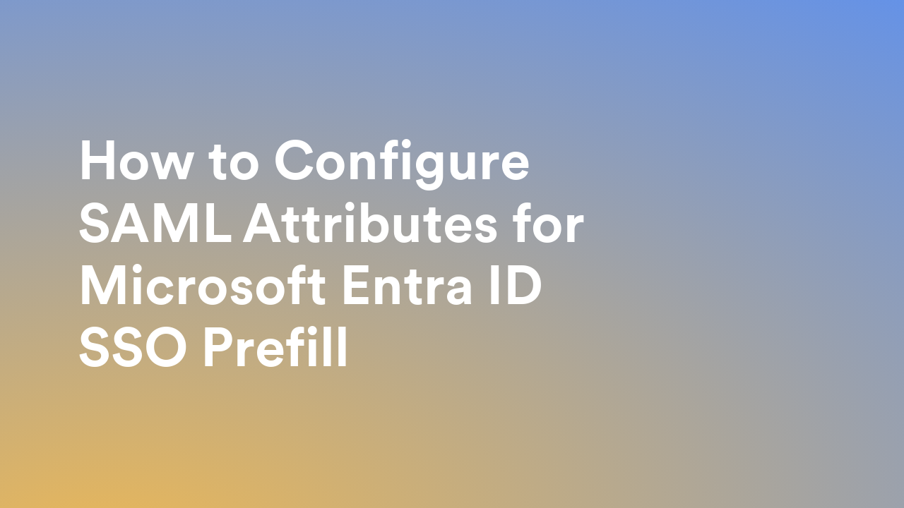 Single Sign-On (SSO)