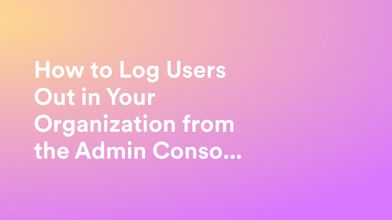 Admin Console