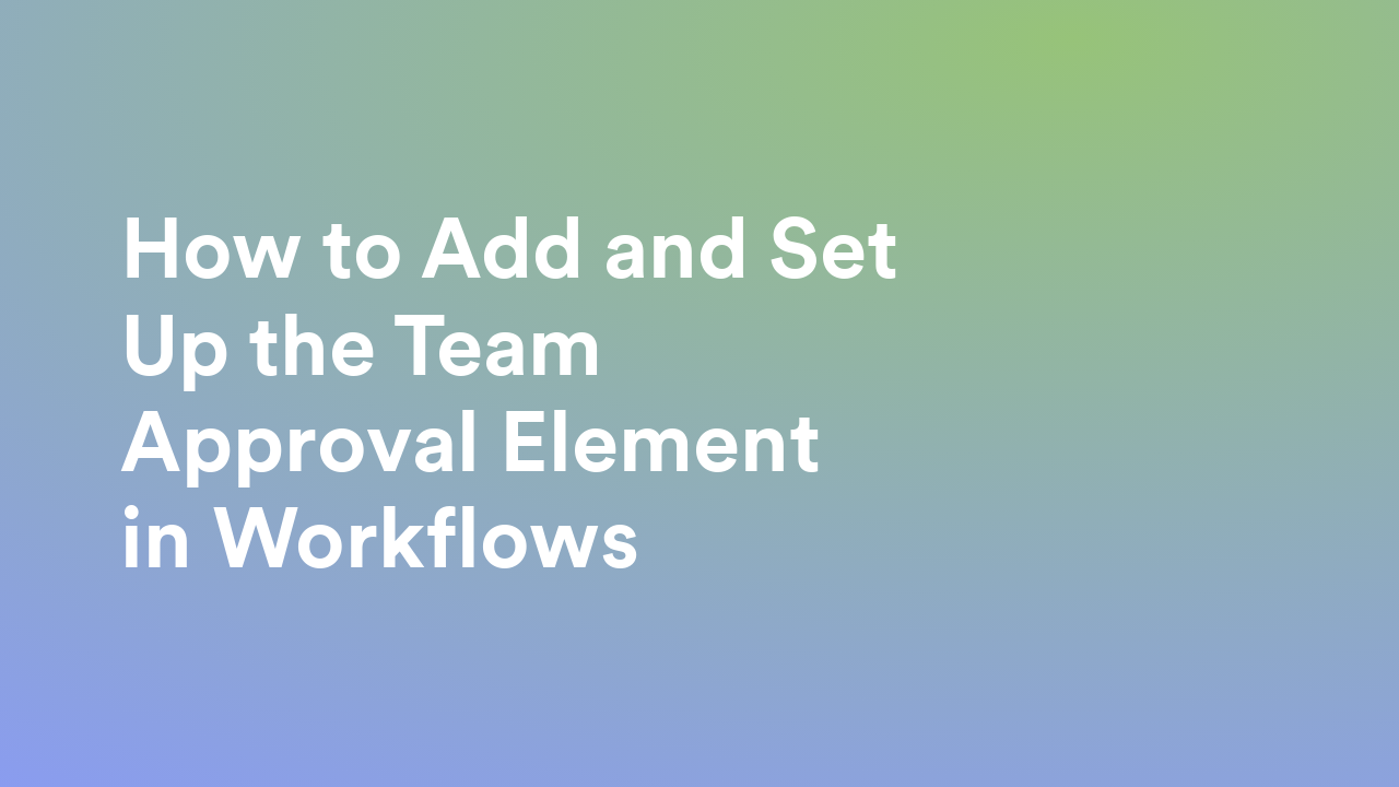 Jotform Workflows