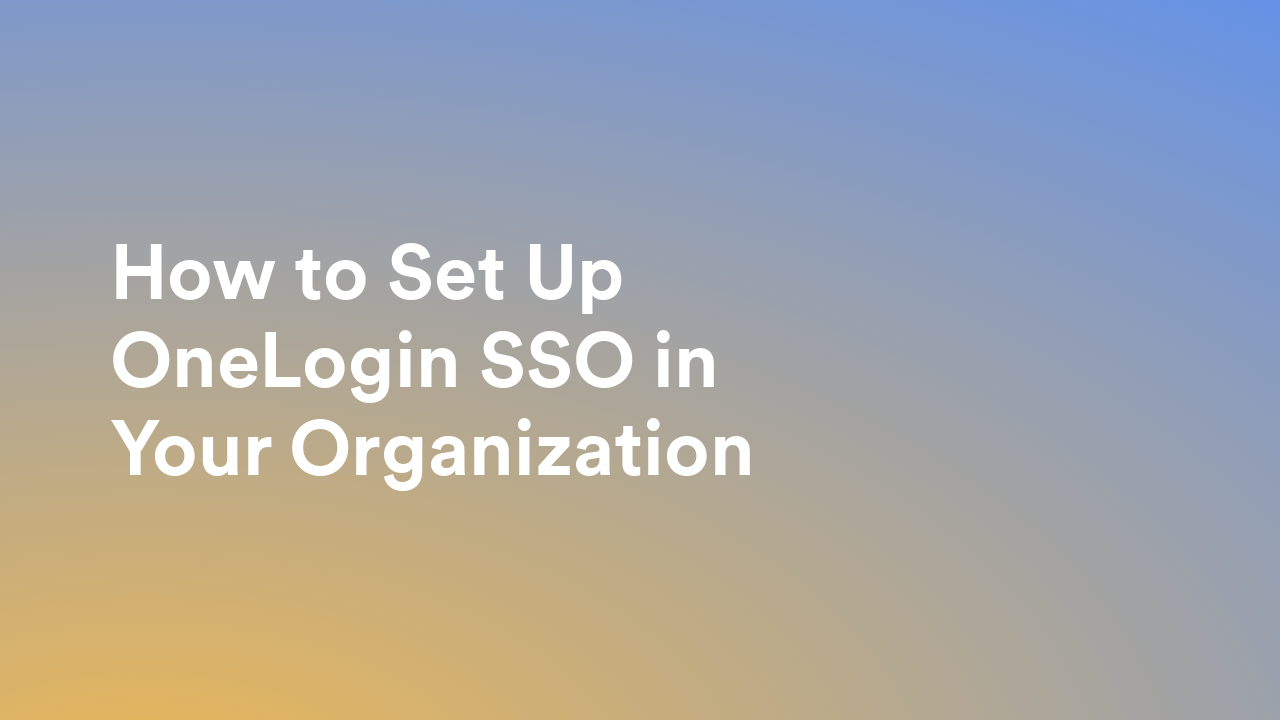 Single Sign-On (SSO)