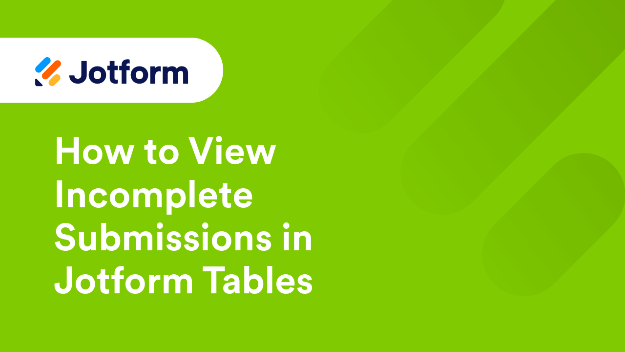 Jotform Tables