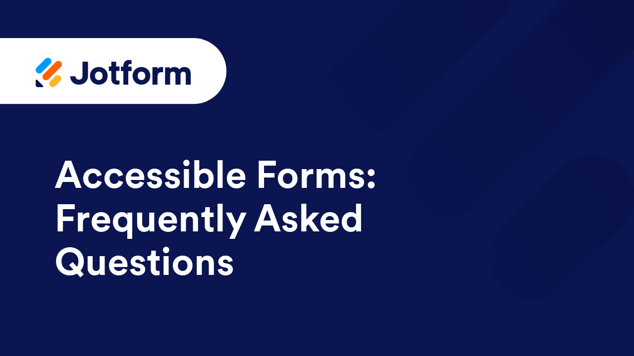 Creating Accessible Forms